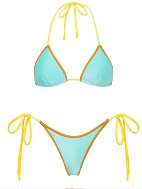 VINCA - ROQUE NEOPRENE TRIANGLE BIKINI SET